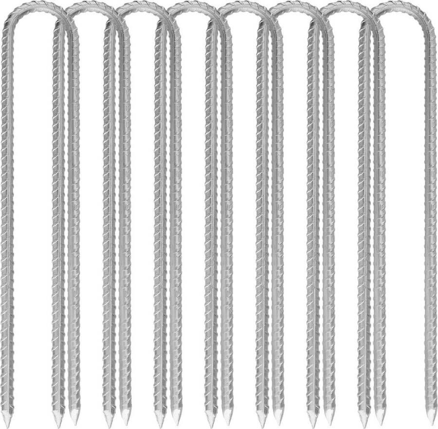 30 cm grondankers met beitelpunt voor tenten camping trampolines set van 8