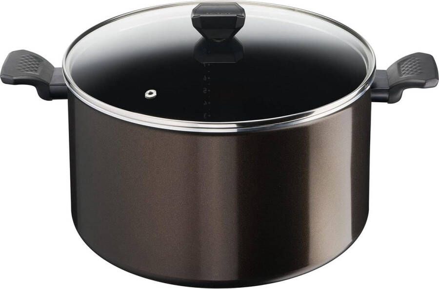 30-cm Kookpan met glazen deksel 122 l Franse antiaanbaklaag Easy Cook & Clean B5546902 N C