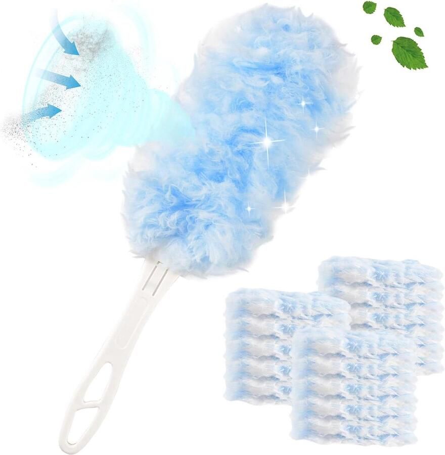 30 stofmagneetdoeken voor Swiffer stofmagneet navulverpakking microvezel elektrostatische stofnavulling thuis school kantoor Plumeau