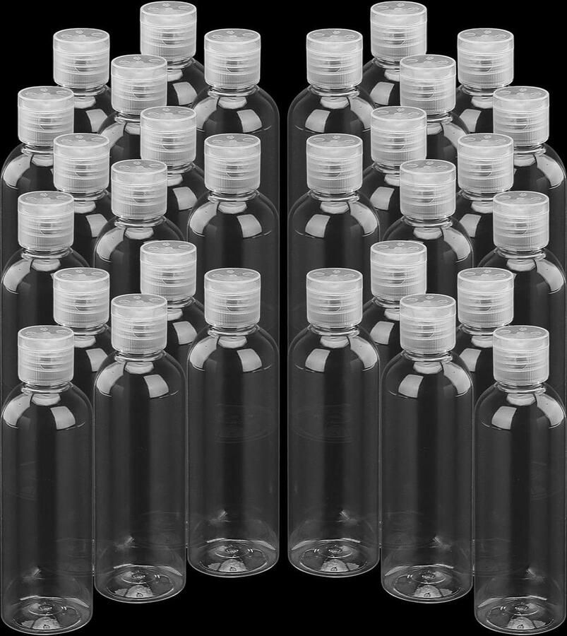 30 stuks 100 ml doorzichtige plastic reisflessen lege knijpflessen kleine navulbare containers lotion reisflessen reisflesjes handbagage