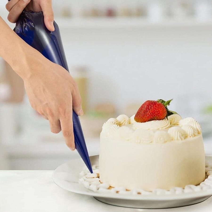 30 stuks wegwerp spuitzakken 53 cm extra grote gebakzakken scheurbestendig dikke glazuur zakken voor cake dessert bakken koekjes decoratie professionele kwaliteit spuitzakken wegwerp