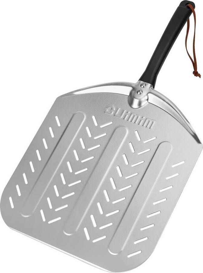 305cm Geperforeerde Pizza Schep Aluminium Pizzaschep met Handvat Pizzaschuiver voor Zelfgemaakte Pizza en Broodcakes