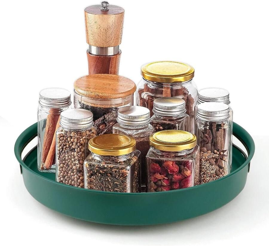 31 CM Lazy Susan draaitafel voor kast 360 graden rotatie kastorganisator kruidenrek keuken badkamer onder de gootsteen