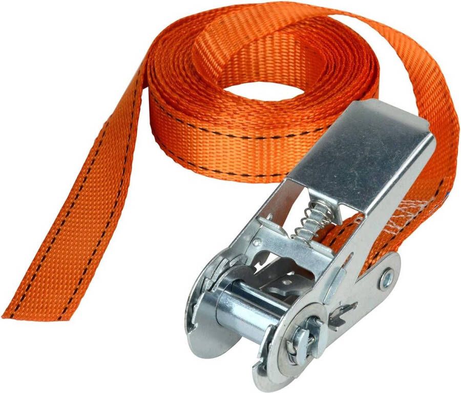 3209EURDAT FastLink Spanband met ratel Oranje 5 m x 25 mm band