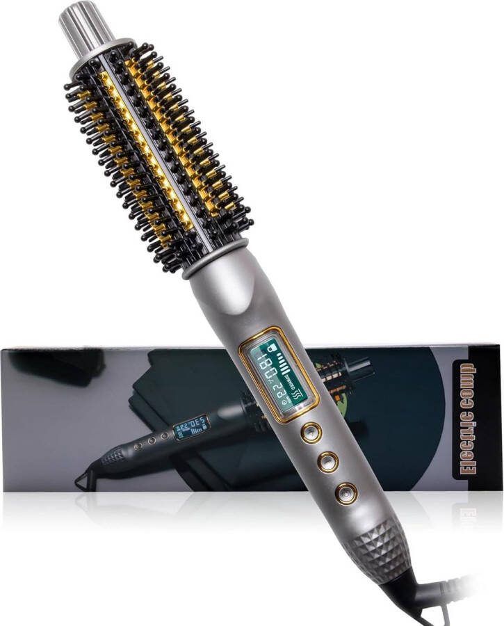 32mm Thermal Brush 80℃-230℃ 16 Temperaturen Hete Haarborstel Dubbele Spanning Krulborstel