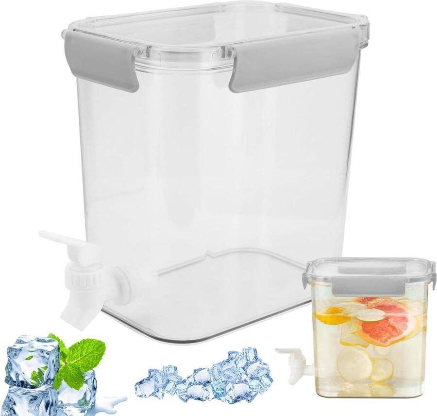 35 liter drankdispenser met kraan cocktailpot van PET en PP geschikt voor ijsthee limonade barbecues feestjes