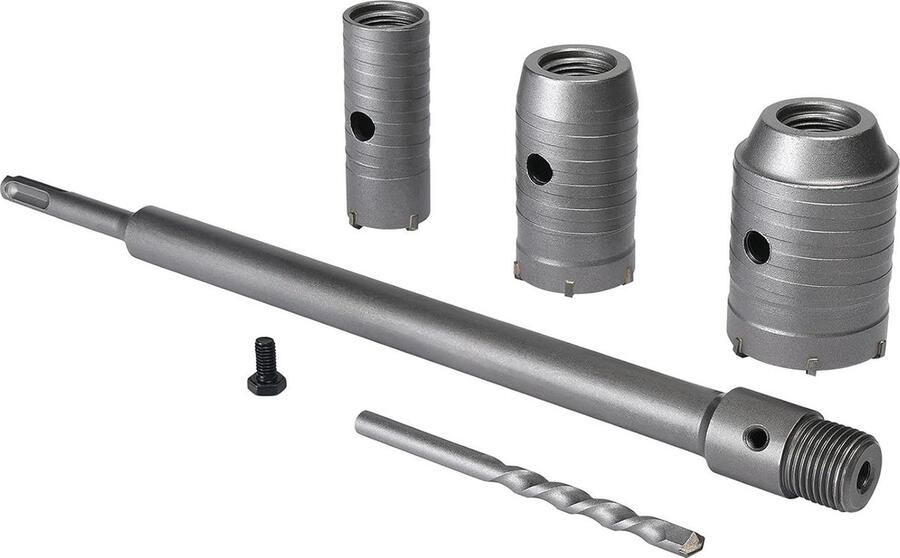 Holle Boorkroon 350 mm SDS Plus Schacht Ø 30mm-40mm-50mm Kern Boor Kroon Set Tegelboor Glasboor Gatzagen Boren Set voor Muur Beton Baksteen Cement Hardmetalen Tanden