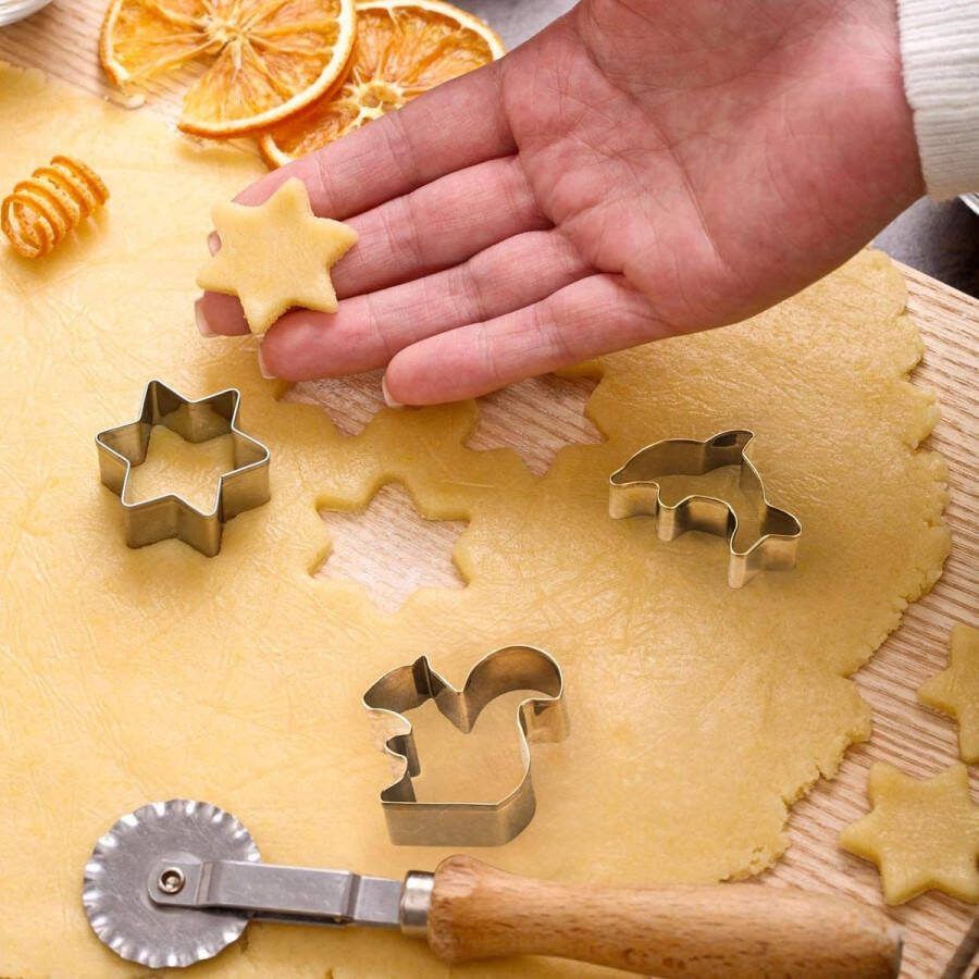 36 TLG koekjes uitstekers roestvrijstalen koekjes uitsteker set voor koekjes taartdecoraties