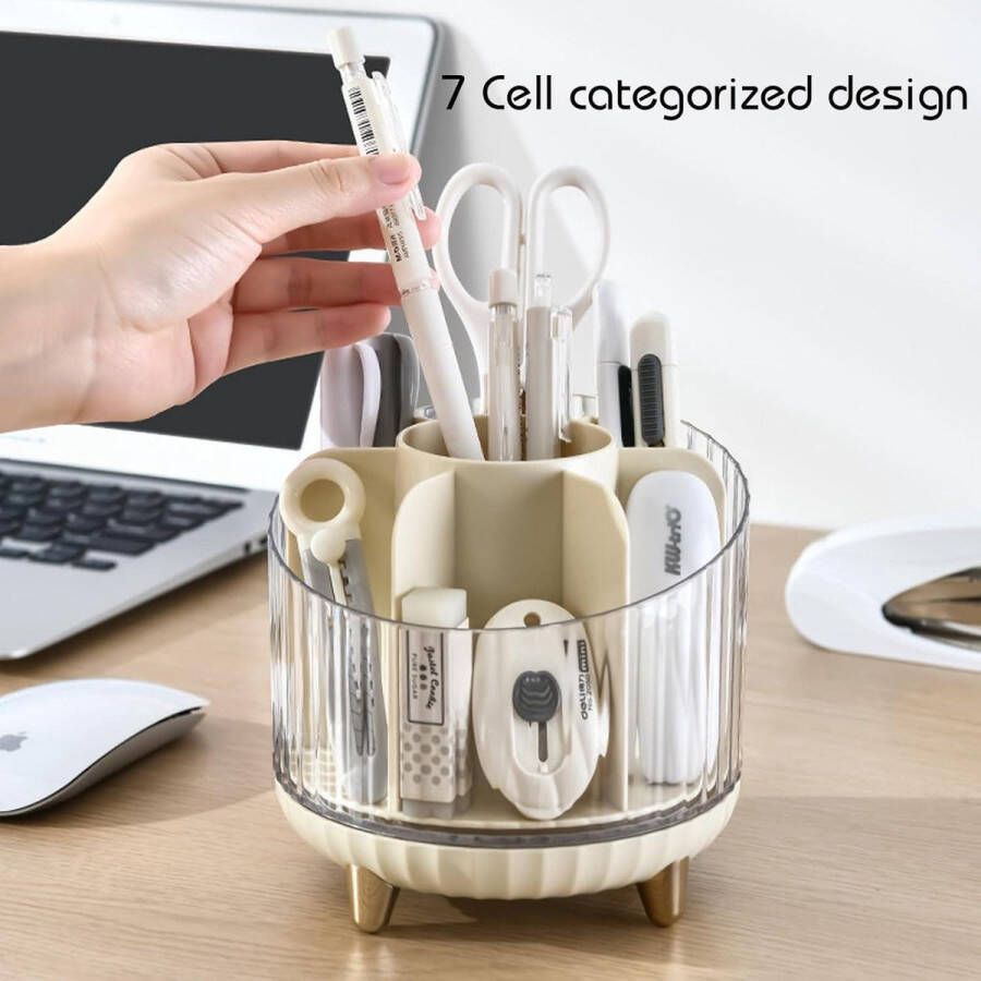 360 graden draaibare make-upborstelhouder bureau-opgeruimde organizer voor kaptafel slaapkamer en badkamer opslag