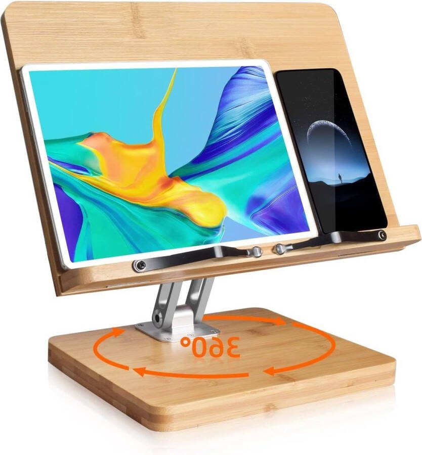 360 graden draaibare multi-hoogte verstelbare Boekenstandaard voor kinderen receptenboek Boekstandaard kookboekhouder tijdschrift iPad 335 x 234 cm