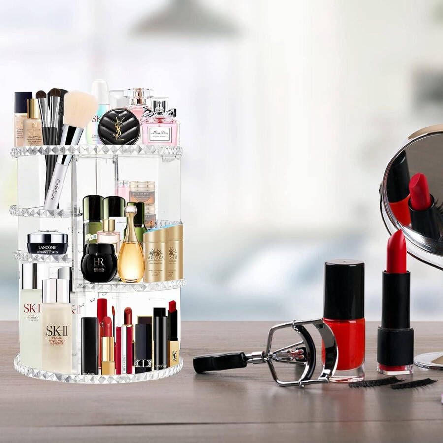 360 ° Make-up en Cosmetische Organizer voor Skincare Beauty Organizer voor Dressoir Slaapkamer Badkamer