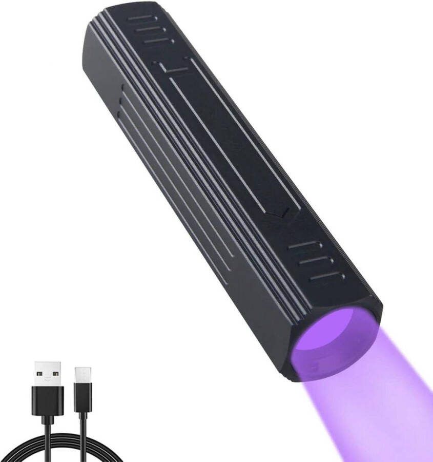 365 nm ultraviolet zaklamp met zwarte filter oplaadbaar professionele uv-lamp voor harsharding-HAVC-oli-lek-stenen-mineraal