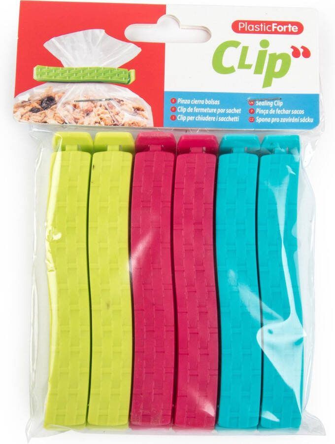 36x Gekleurde keuken afsluitclips vershoudclips 11 cm Keukenbenodigdheden voedsel afsluiten klemmen clips Vershoudklemmen vershoudclips vershoudknijpers