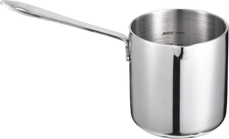 370 ml zware belasting 18-10 roestvrijstalen Turkse koffiepot en boter smeltpot met snavel