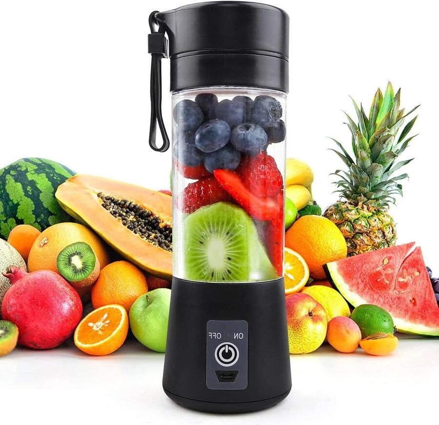 380ml Portable Blender for Shakes-Smoothie: Personal Size Single Serving Travel Citrus Juicer Mini Mixer for Fruit Juice Baby Food-Gym Travel