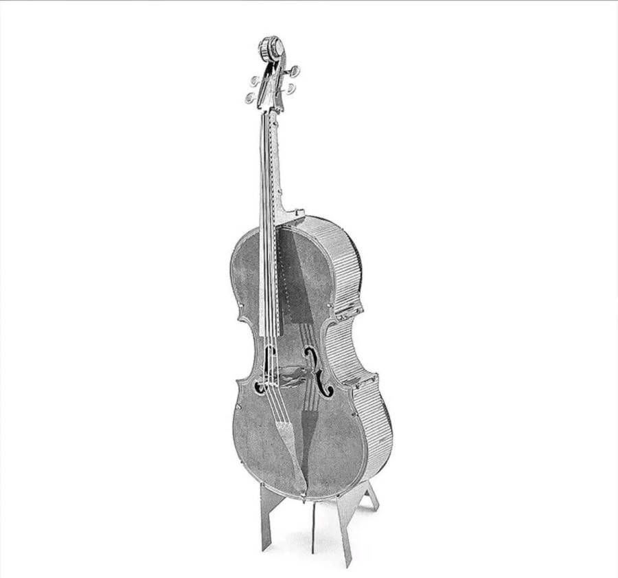 3d Bouwpakket -bas cello metaal -Bouwset Modelbouw -3D Bouwmodel DIY muziekinstrument 3d puzzel