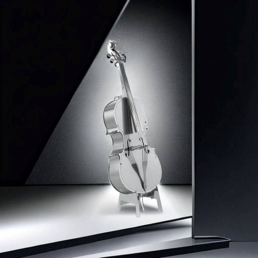 3d Bouwpakket -bas cello metaal -Bouwset Modelbouw -3D Bouwmodel DIY muziekinstrument 3d puzzel