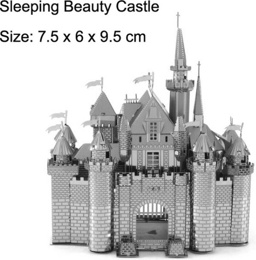 3d Bouwpakket kasteel- sleeping beauty castle -metaal -Bouwset Modelbouw -3D Bouwmodel DIY 3d puzzel