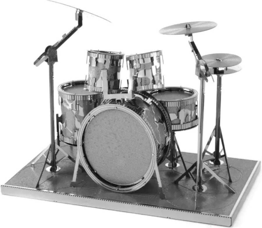 3d Bouwpakket trommel drumstel- metaal -Bouwset Modelbouw -3D Bouwmodel DIY 3d puzzel