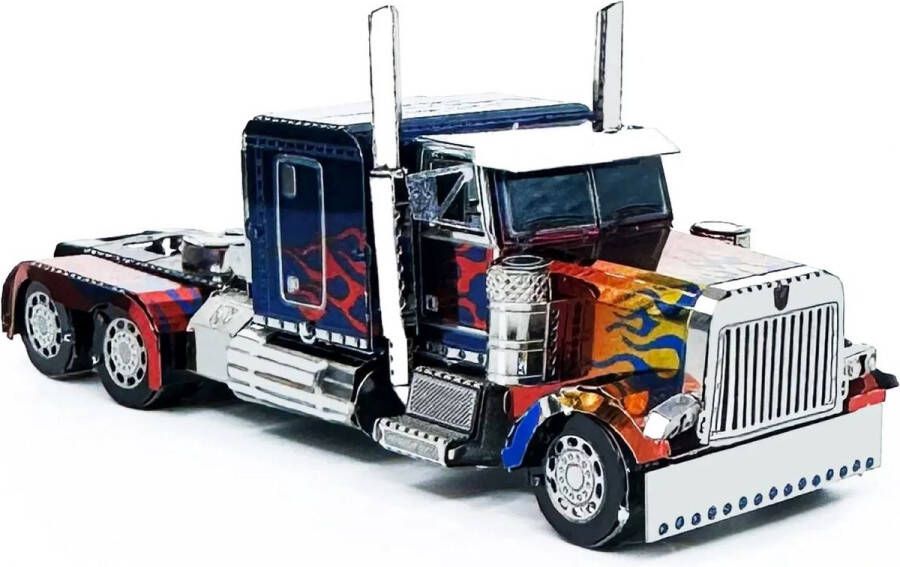 3d Bouwpakket vrachtwagen Big truck -metaal -Bouwset Modelbouw -3D Bouwmodel DIY 3d puzzel