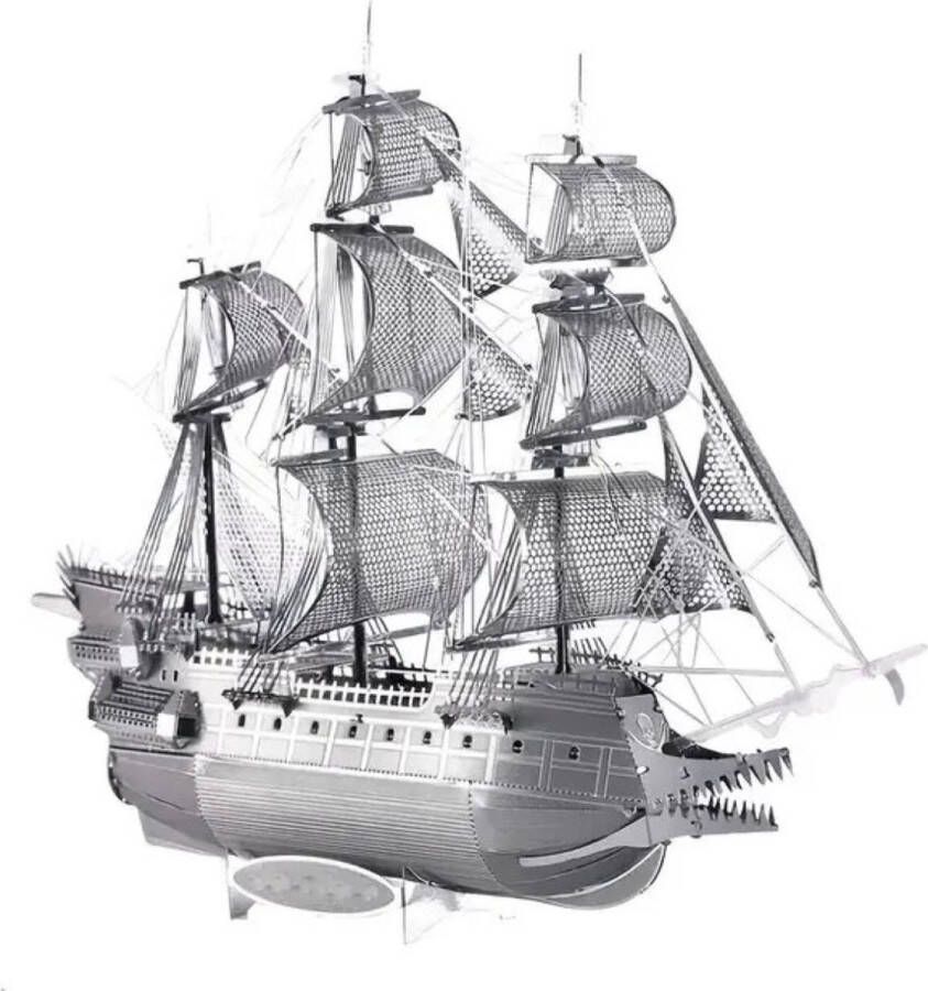 3d Bouwpakket Zeilschip Flying Dutchman- metaal -Bouwset Modelbouw -3D Bouwmodel DIY 3d puzzel