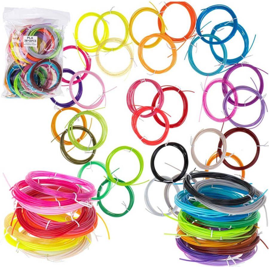 3D filament pen vullingen 30st x 3m