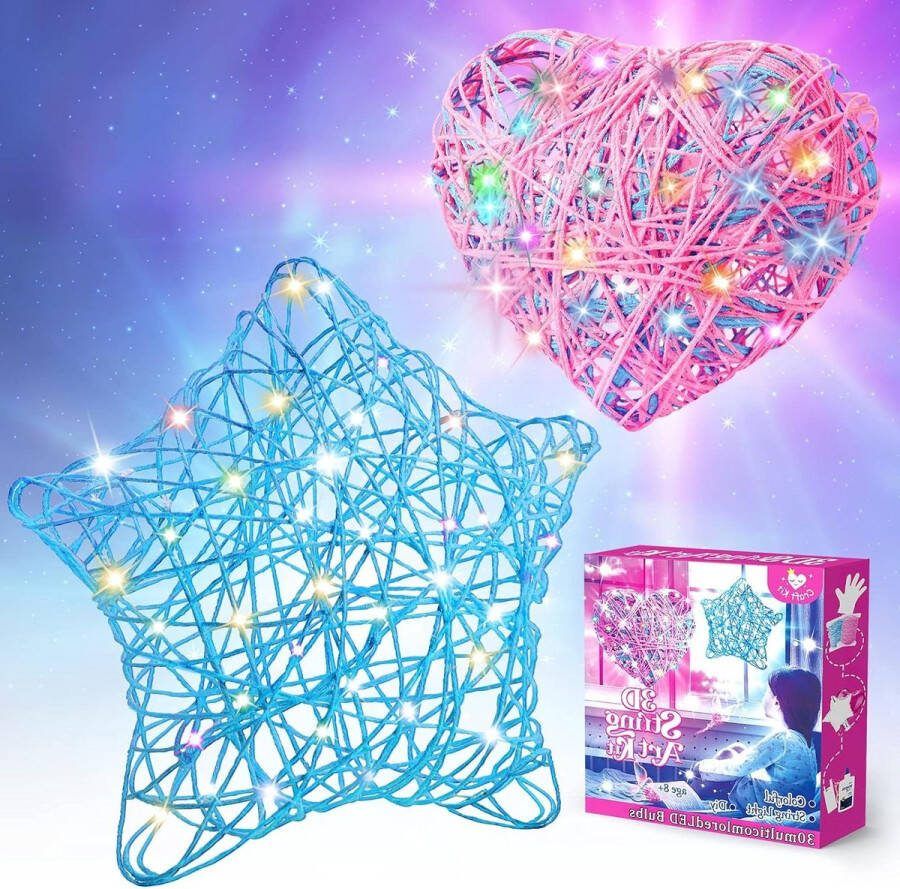 3D-kunstslinger cadeaus meisjes 8 9 10 11 jaar speelgoed knutselsets kinderen 8 9 10 jaar verjaardag decoratieve