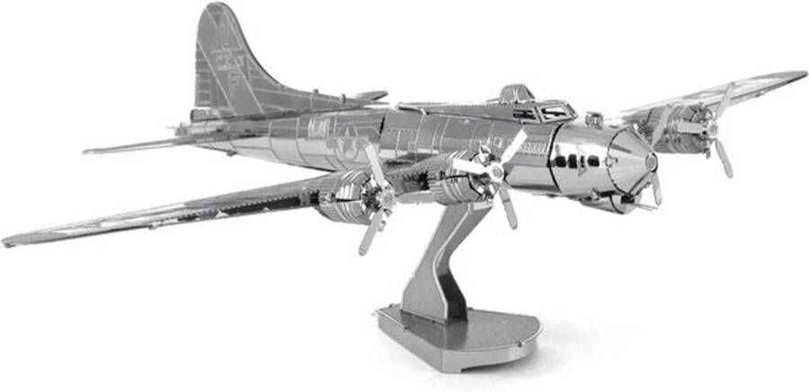 3D Metalen Puzzel Miniatuur Bommenwerper Mini Bouwpakket Prachtig Schaalmodel Vliegtuig Leger