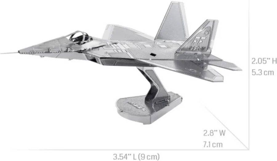 3D Metalen Puzzel Miniatuur Straaljager Mini Bouwpakket Prachtig Schaalmodel Vliegtuig