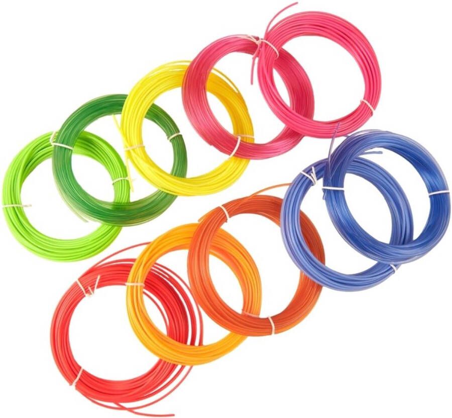 3D Pen Filament PLA 100m Vulling 10 kleuren 10 meter Speciale Kleurenpakket