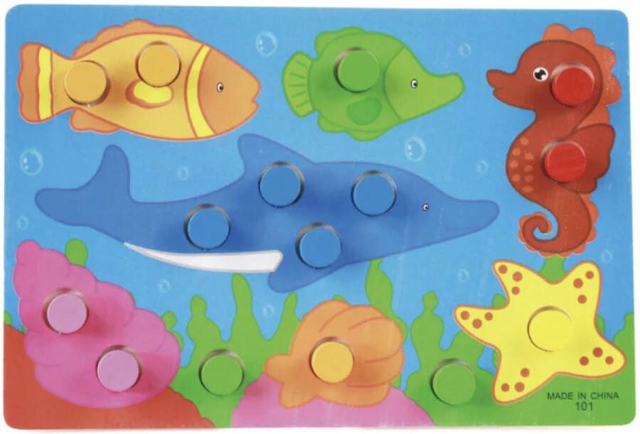 3D Puzzel met Zeedieren Puzzel voor Peuters en Kleuters Zintuigen ontwikkeling Montessori Speelgoed Educatief speelgoed