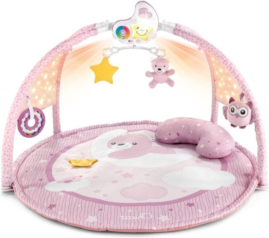 3in1 Speelmat voor Baby´s Roze Sterprojector Ontspannende Muziek Baby Speelgoed 0+