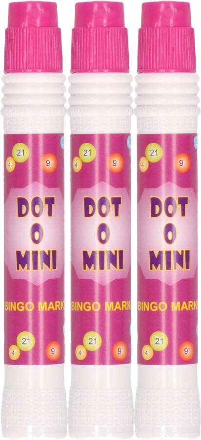 3x Bingo stiften markers paars