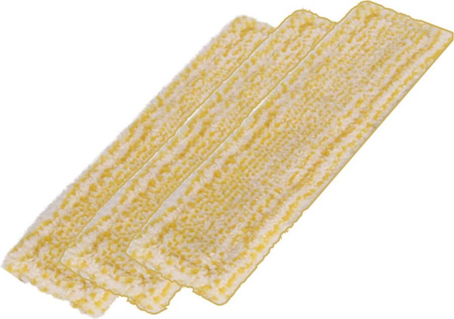 Europefans 3x Microvezel Mop Pads Voor Karcher Window Vac WV 1 WV 2 WV 5 WV 6 (Premium Plus) Raam reiniger accessoires doek dweil Overtrek Cleaning Ruitenreiniger Vervang Doekjes Reinigingspads Reserve Window Cleaning Reinigingsdoekjes Vervangdoeken