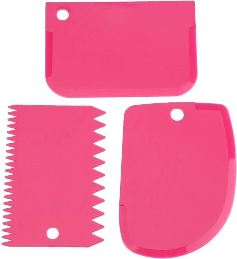 3x Spatel taart decoratie