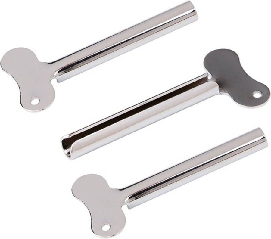 3x Tubeknijper Tube Squeezer RVS Tandpasta Knijper Uitknijper