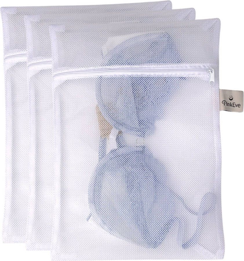 3x Waszak 25 x 35 cm Lingerie waszak met rits