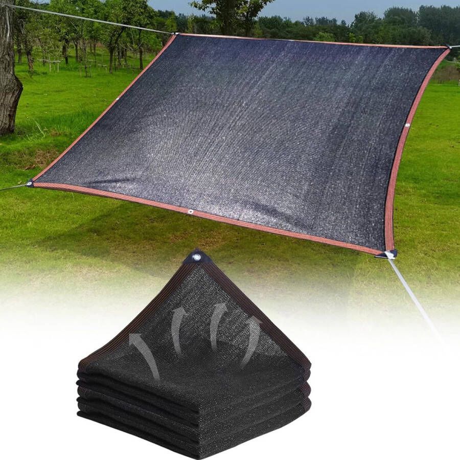 3x2M schaduwnet tuinschaduwnet schaduwnet met oogjes zonbeschermingsnet lichtgewicht en duurzaam UV-schaduwnet voor pergola tuin kas kippenhok buiten