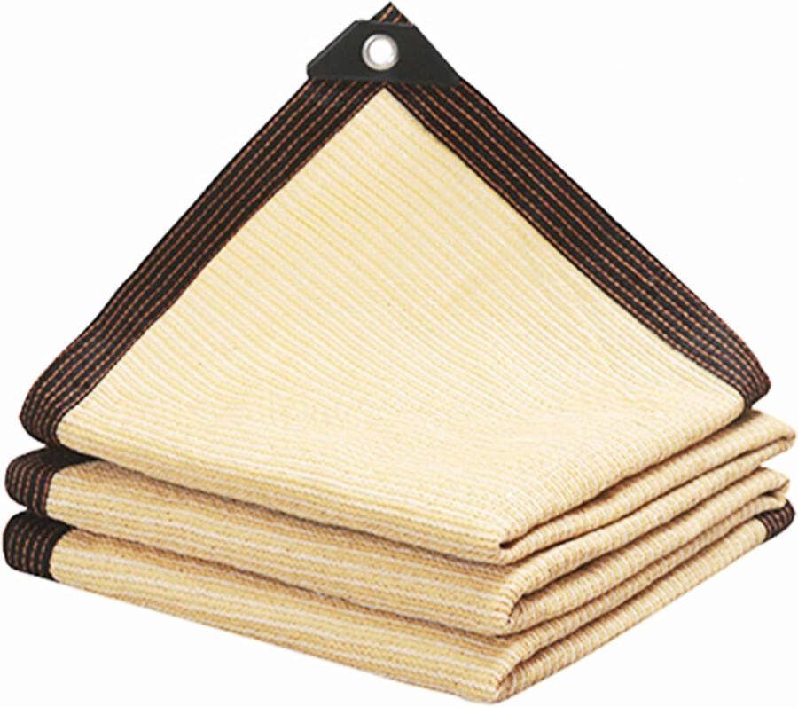 3x3m Schaduwnet Beige Rechthoekig schaduwnet voor balkon voor luifels zwembaden garages plantenbescherming Zonnebeschermingsnet Balkon Binnenplaats