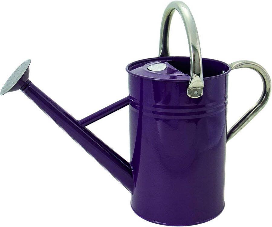 4 5 liter vintage gieter in violet verzinkte stalen kan voor dagelijks gieten kan in klassieke Engelse stijl met 2 handgrepen