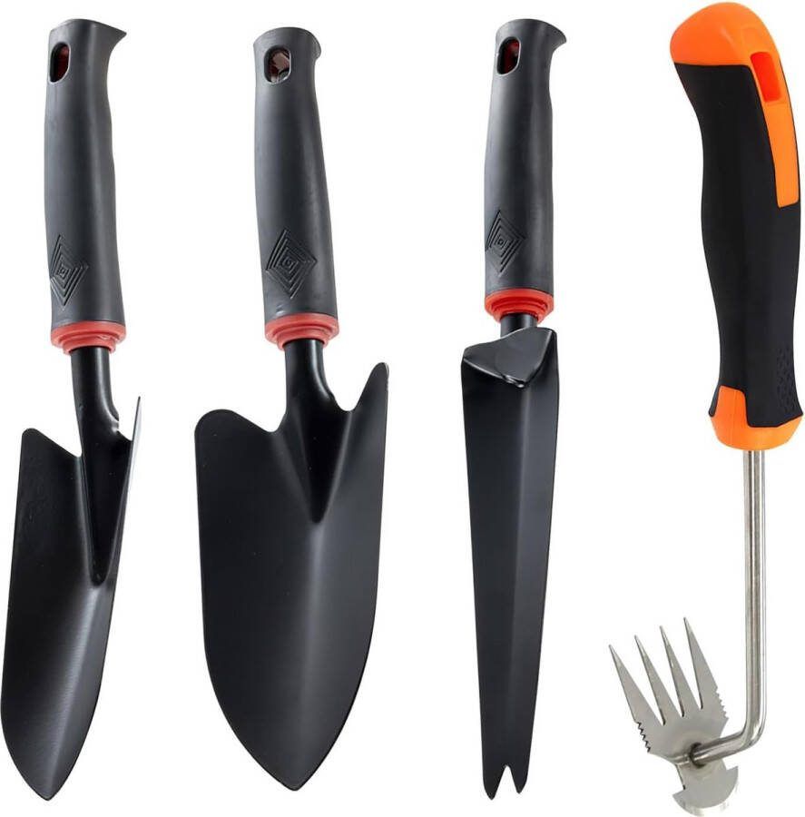 4-delige tuingereedschapset tuingereedschap tuinschep kleine tuingereedschapset tuingereedschap bloemenschepje tuingereedschap voor planten en tuinieren