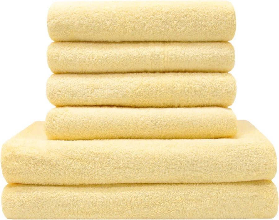 4 handdoeken 50 x 100 cm 2 badhanddoeken 70 x 140 cm 100% katoen 400 g m² 283