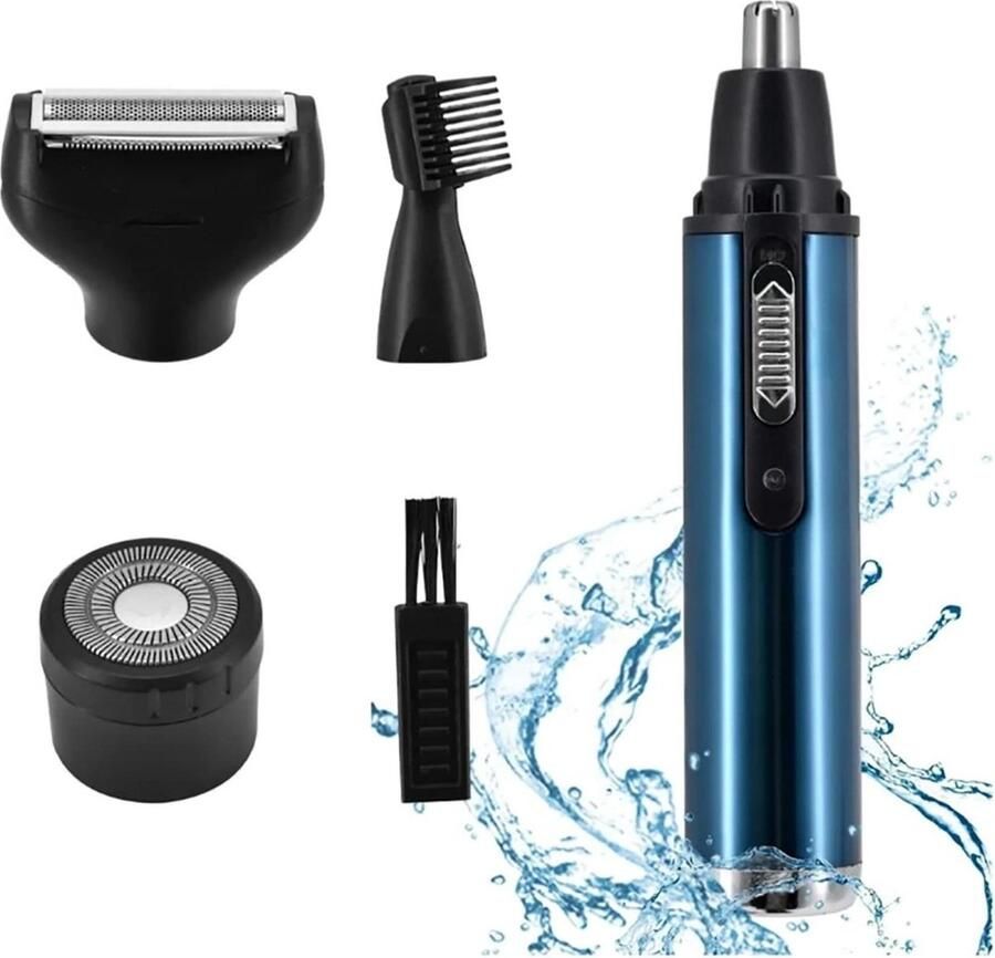 4-in-1 Neushaartrimmerset USB Oplaadbaar Draadloos Draagbaar 400mAh Wenkbrauw Baardtrimmer Set Sky Neustrimmer