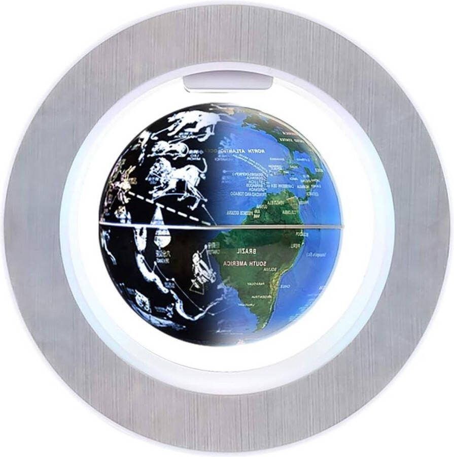 4 inch sterrenbeeld geografie led bol met magnetische levitatie roterend bureau uniek cadeau-idee voor kinderen en mannen verjaardag