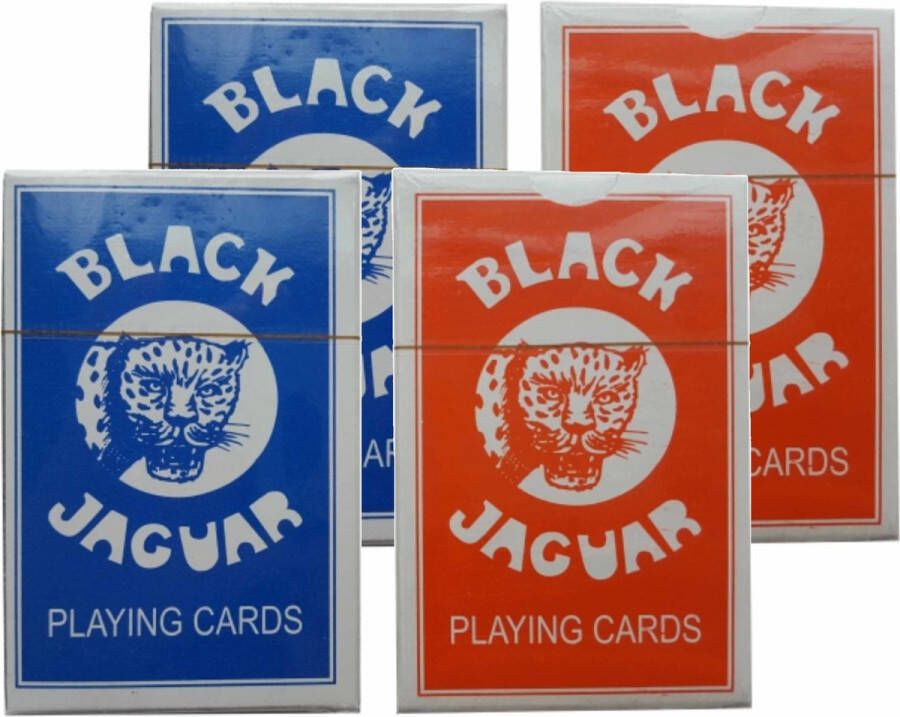Merkloos 4 pakjes speelkaarten Kaartspel