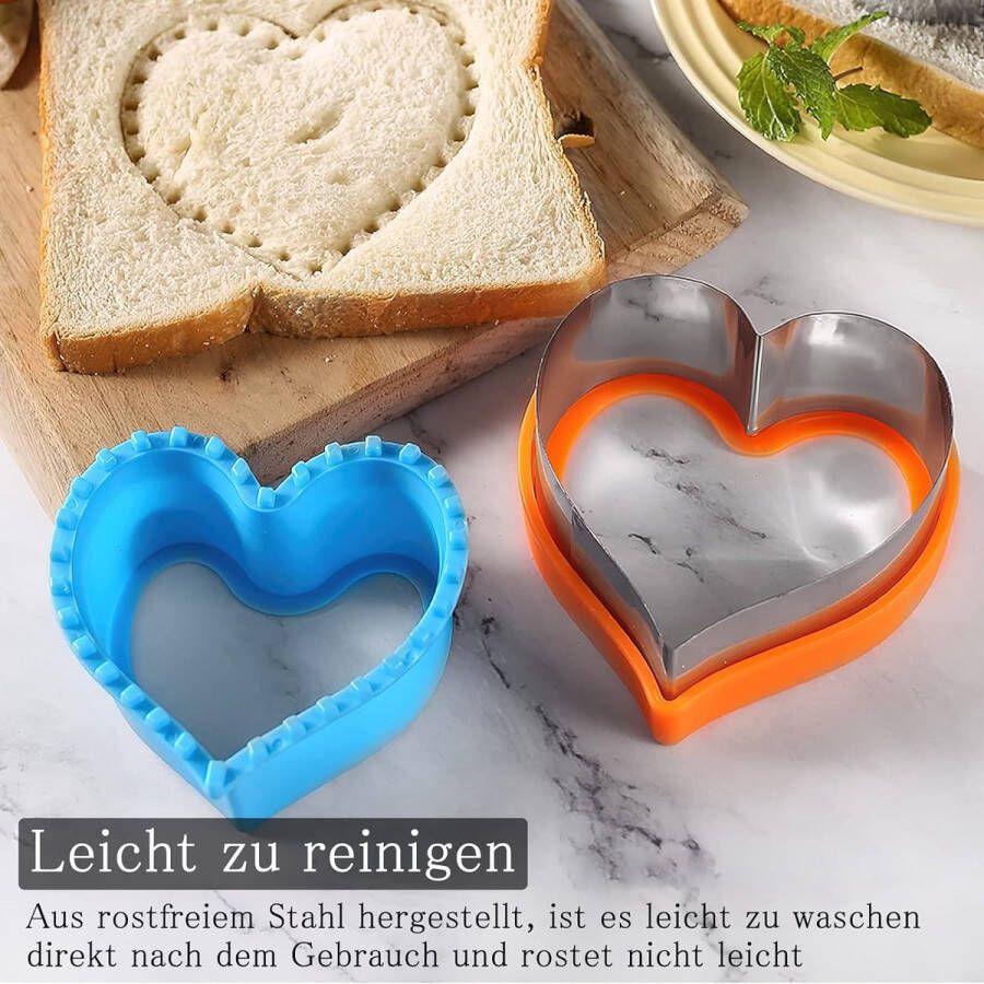 4 stuks sandwichsnijders uitsteekvormen voor kinderen uitsteekvormen voor kinderen decruster sandwichmaker bento lunchbox met Mickey Mouse dinosaurus ster en hartvorm