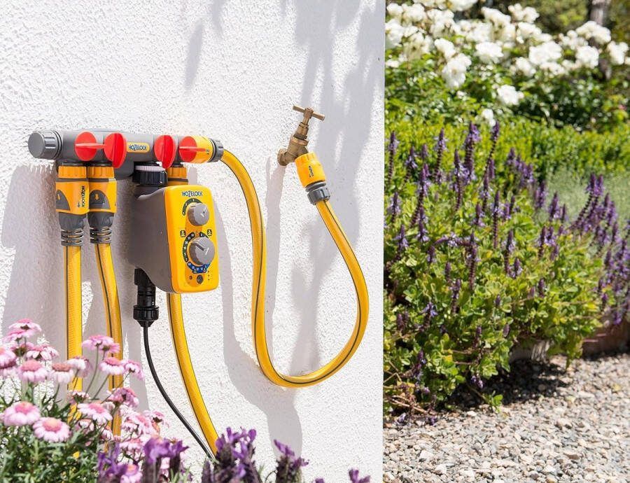 4-weg verdeler waterkranen onafhankelijke doorstroomventielen 4 uitgangen aansluitkoppelingen schroeven