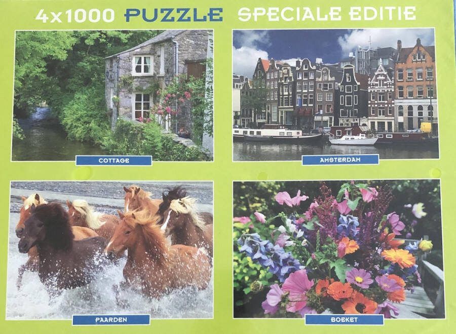 4 x 1000 Puzzel Speciale editie Amsterdam