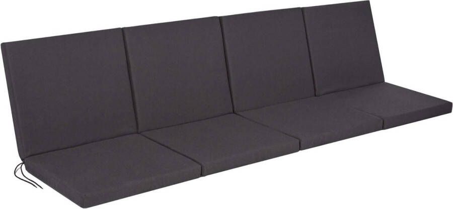 Talen Buitenmeubelen voor 4-zitsbank Zeist en 4-zitsbank Lisse Bankkussen Antraciet 220x96x6cm Antraciet 220x96x6cm