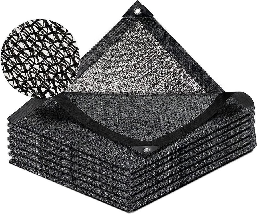 40% schaduwdoek doorvoertules 2m x 3m HDPE zonnescherm net UV-bestendig kasafdekking patio plant bloem kippenhok carport